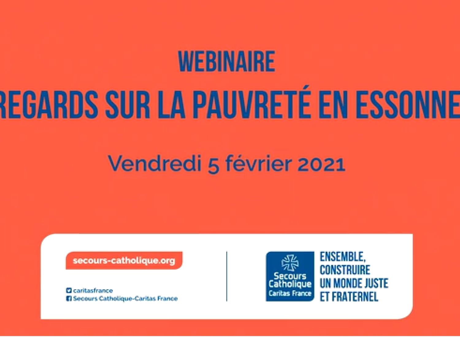 Webinaire Regards sur la pauvreté en Essonne